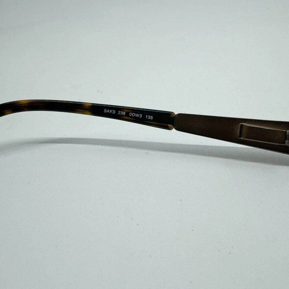 Saks Fifth‎ Avenue 238 0DW3 Eyeglasses Frames Brown Tortoise H10274